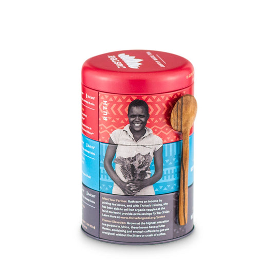 J. Black Tea Trio Tin & Spoon - Organic, Fair-Trade Tea Gift