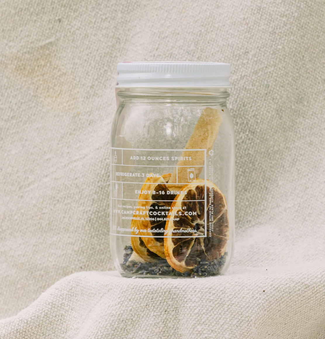 Lavender Lemonade Cocktail Kit - Makes 8 Cocktails - Infuse with Liquor or Hot Water for a Mocktail.