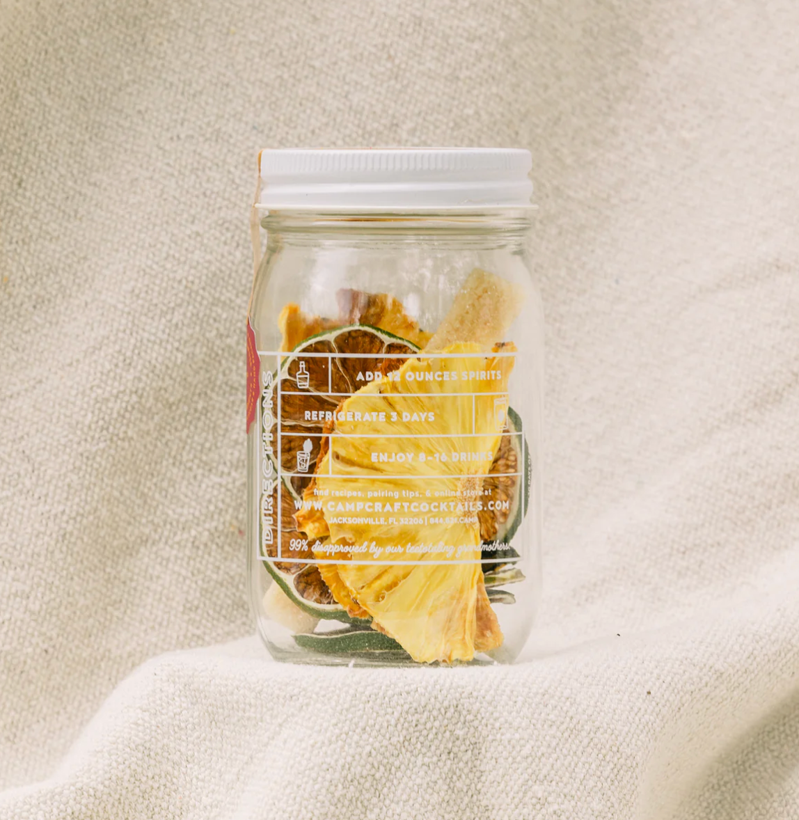 Pineapple Jalapeño Cocktail Infusion Kit - Makes 8 Cocktails - Infuse with Liquor or Hot Water for a Mocktail.