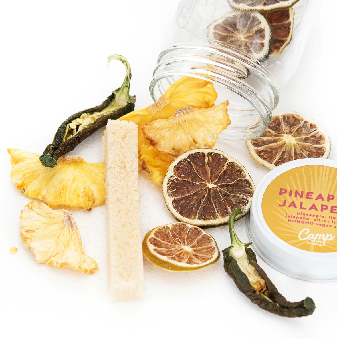 Pineapple Jalapeño Cocktail Infusion Kit - Makes 8 Cocktails - Infuse with Liquor or Hot Water for a Mocktail.