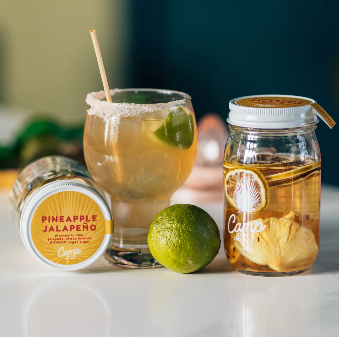 Pineapple Jalapeño Cocktail Infusion Kit - Makes 8 Cocktails - Infuse with Liquor or Hot Water for a Mocktail.
