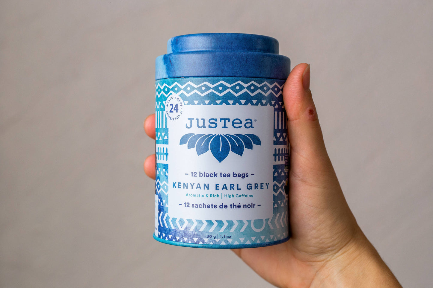 Kenyan Earl Grey Tea Bag Tin - Fair-Trade Organic Black Tea