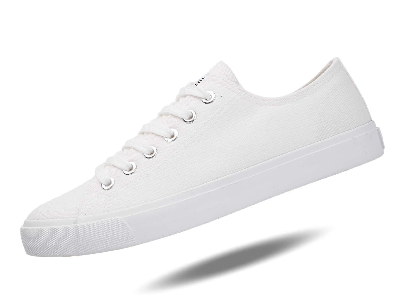 Fear0 - Unisex All White Casual Skateboard Canvas Shoes