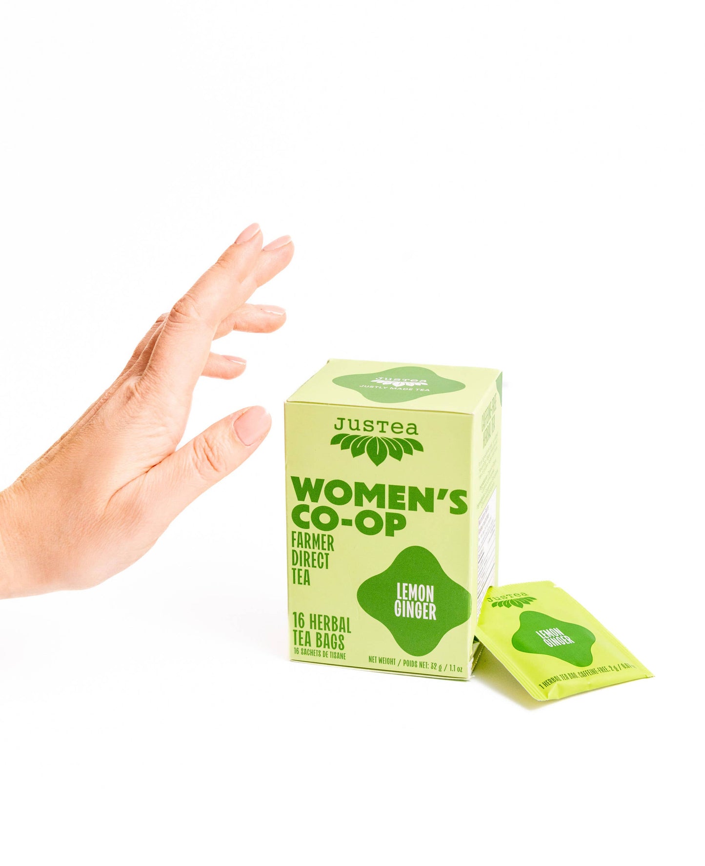 A. Lemon Ginger Tea Bags - Organic, Fair-Trade, Herbal Tea