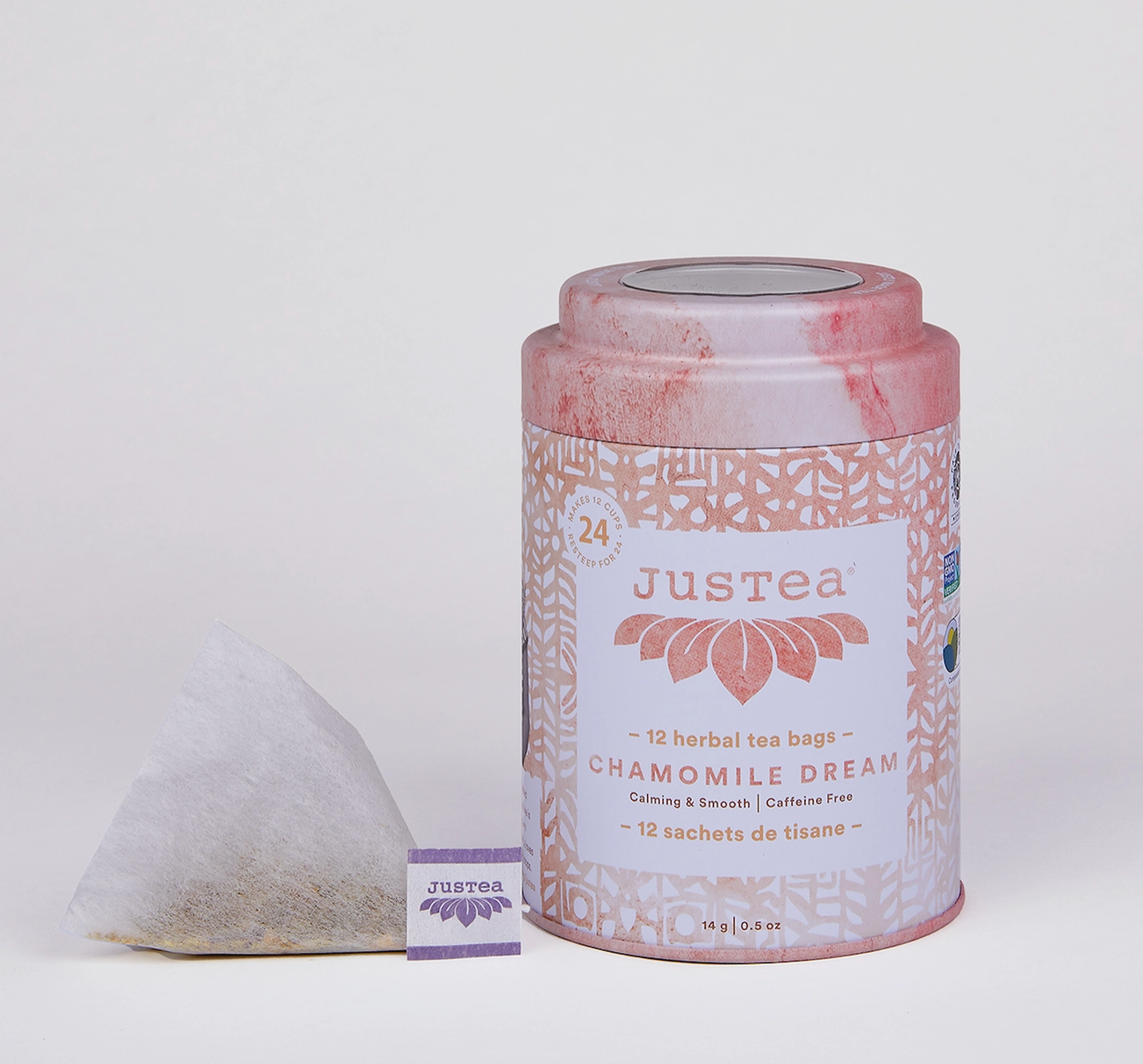 Chamomile Dream Tea Bag Tin - Fair-Trade, Calming Herbal Tea