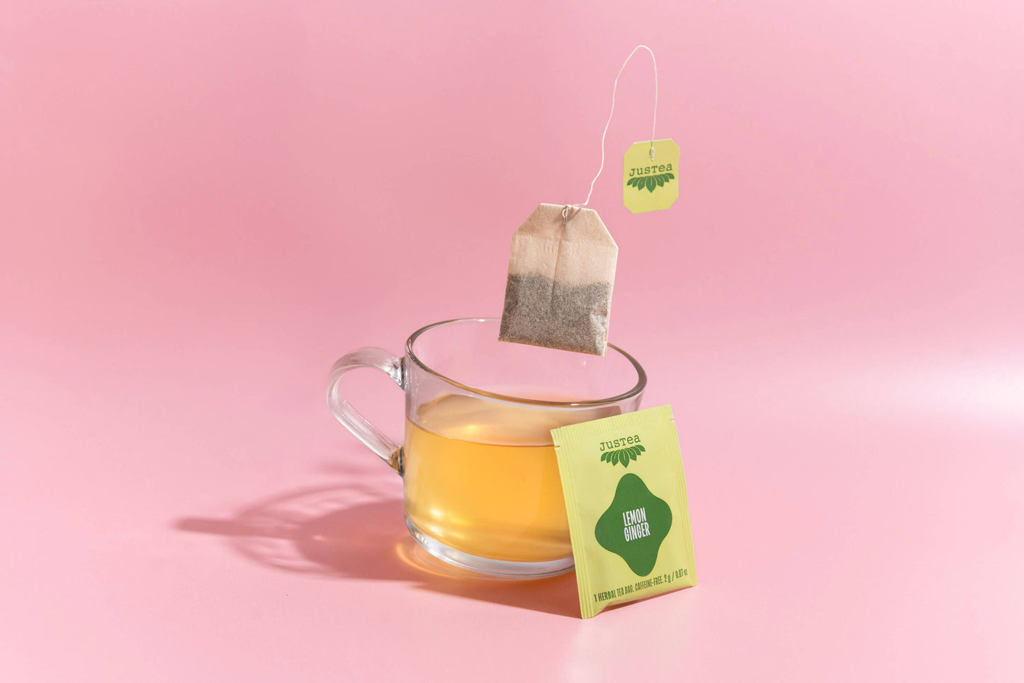A. Lemon Ginger Tea Bags - Organic, Fair-Trade, Herbal Tea