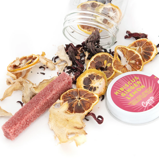 Hibiscus Ginger Lemon Cocktail Kit - Makes 8 Cocktails - Infuse with Liquor or Hot Water for a Mocktail.